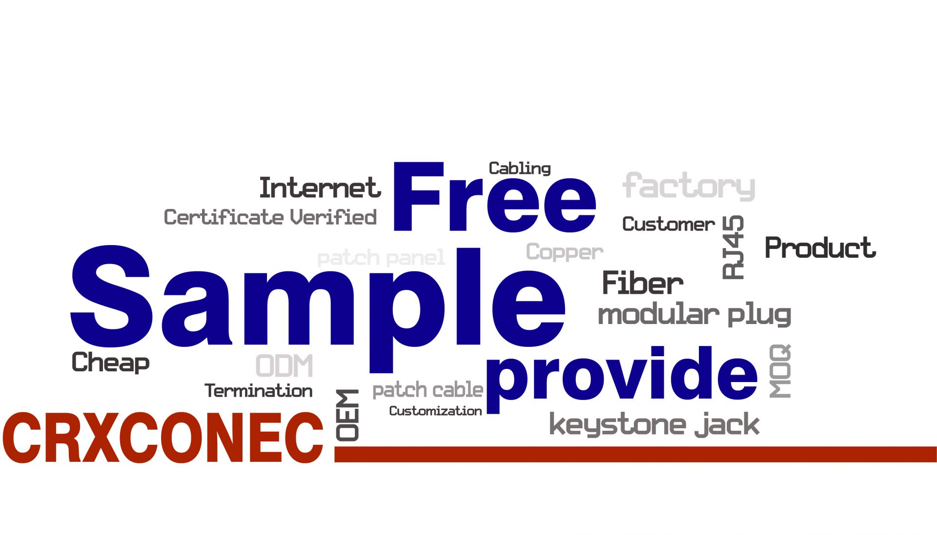 Contactez-nous pour obtenir des échantillons gratuits de câbles patch RJ45 keystone